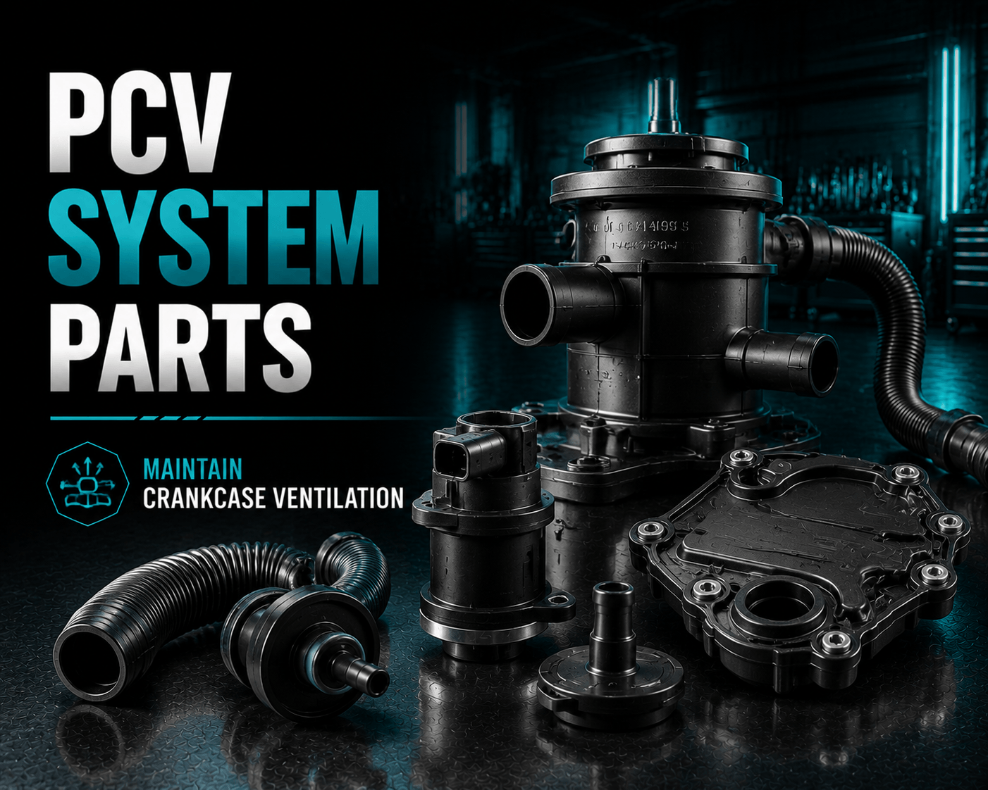 VW PCV crankcase ventilation airflow diagram