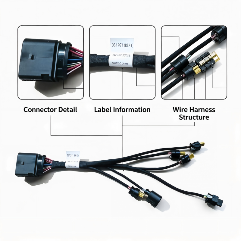Fuel Injector Wiring Harness 06J971082C – Injector Circuit Fault & Engine Misfire Repair