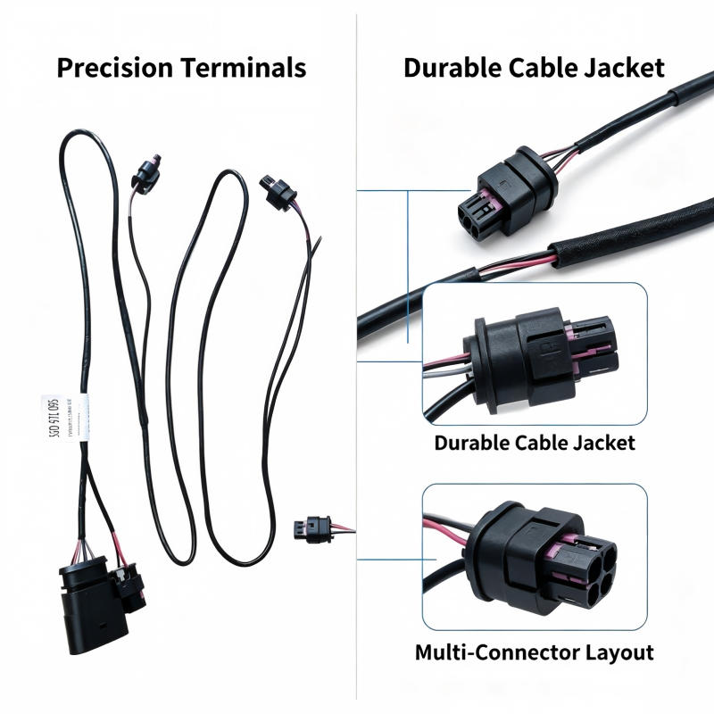 Front Bumper Wiring Harness 5GD971095 – VW Lamando Front Electrical Connection Repair