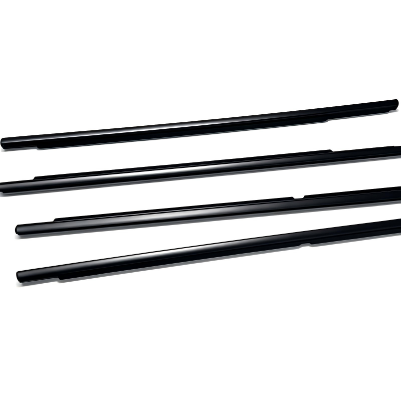 Black Outer Door Window Belt Weatherstrip 4-Piece Set 5N0837477A 5N0837478A 5N7839477 5N7839478 | VW Tiguan 4-Door Set | VW Partly