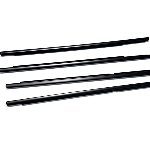 Black Outer Door Window Belt Weatherstrip 4-Piece Set 5N0837477A 5N0837478A 5N7839477 5N7839478 | VW Tiguan 4-Door Set | VW Partly