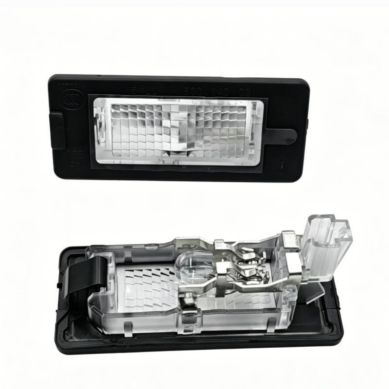 Premium Rear License Plate Light Tag Lamp Assembly for VW Passat Jetta Taos | OEM 56D943021 16D943021（Set of 2）