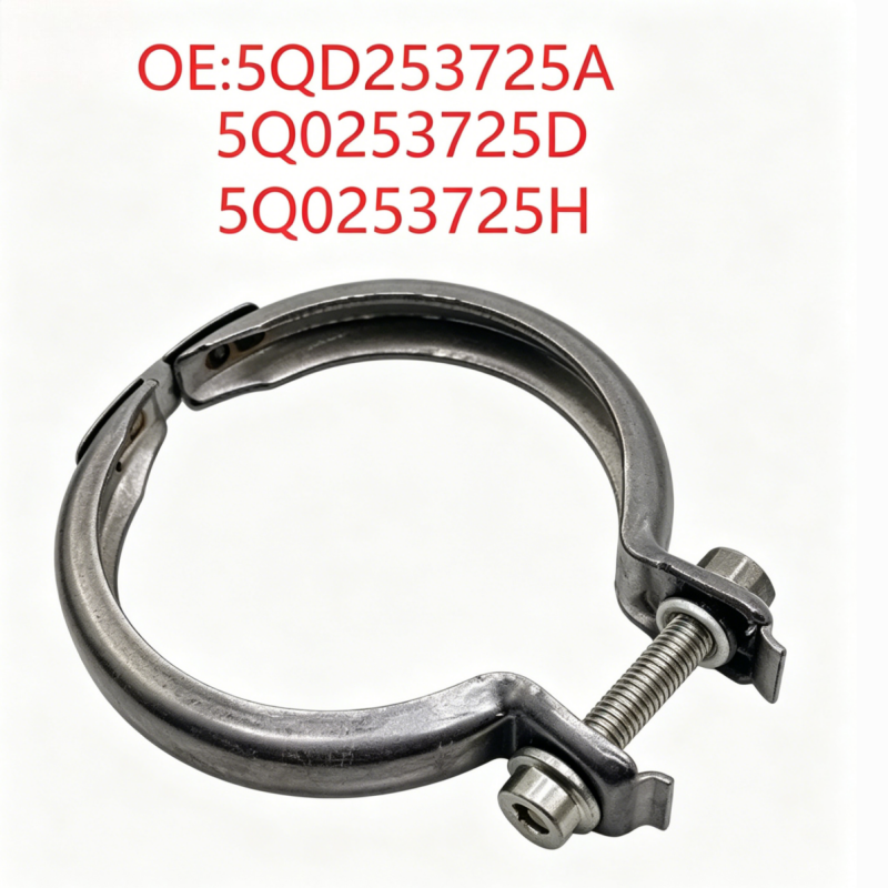 xhaust Pipe Clamp Sleeve for VW Golf Jetta Audi A3 | Muffler Exhaust Joint Clamp Connector | Replaces 5QD253725A 5Q0253725D 5Q0253725A