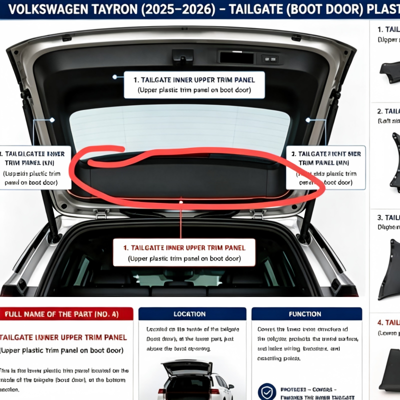 Rear Interior Upper Trim Panel | 55G867707 Volkswagen Tayron
